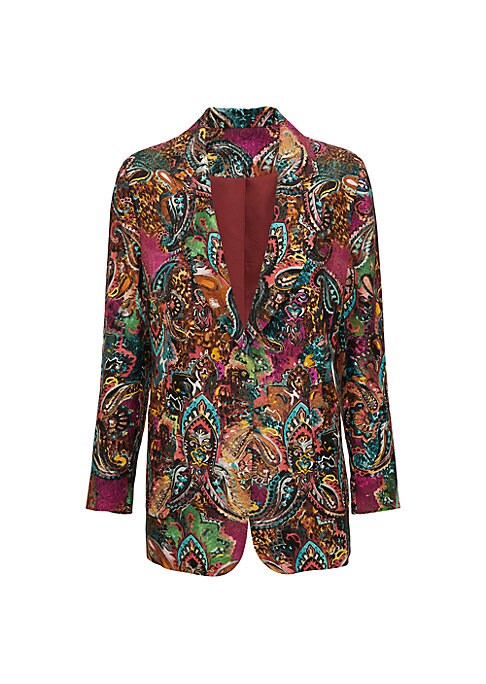 Silk-Blend Paisley Jacket