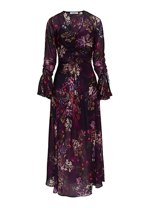 Floral Chiffon Maxi Dress