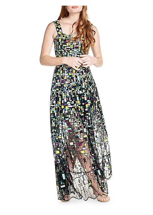 Glistening Flare Evening Gown