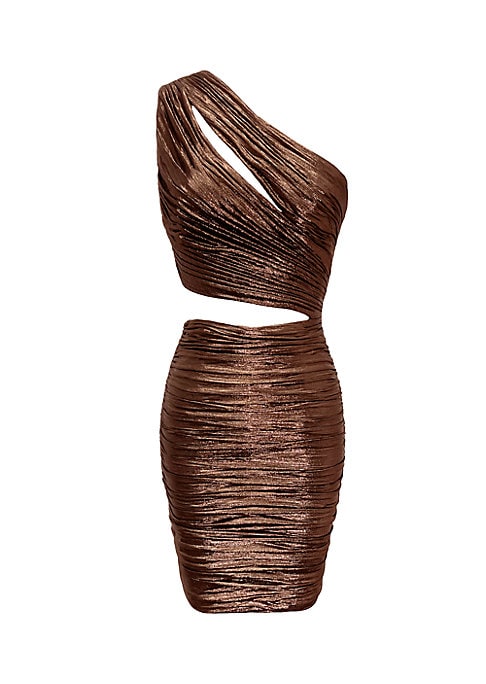 Metallic Cutout Minidress
