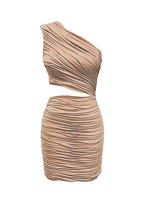 Satin Twist Mini Dress