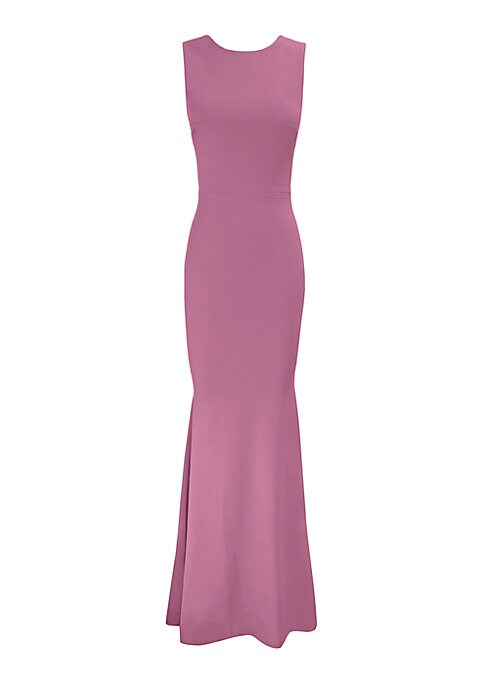 Elegant Crepe Mermaid Gown