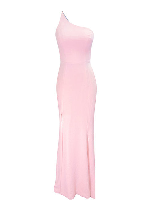 Sleek One-Shoulder Maxi Dress