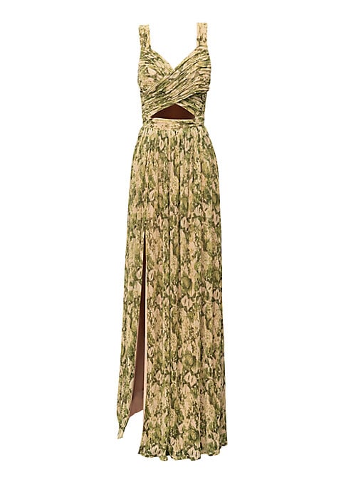 Floral Cut-Out Gown