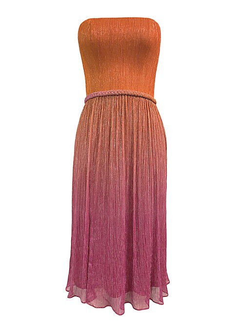 Braid Slit Evening Dress