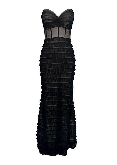 Ruffled Sweetheart Gown