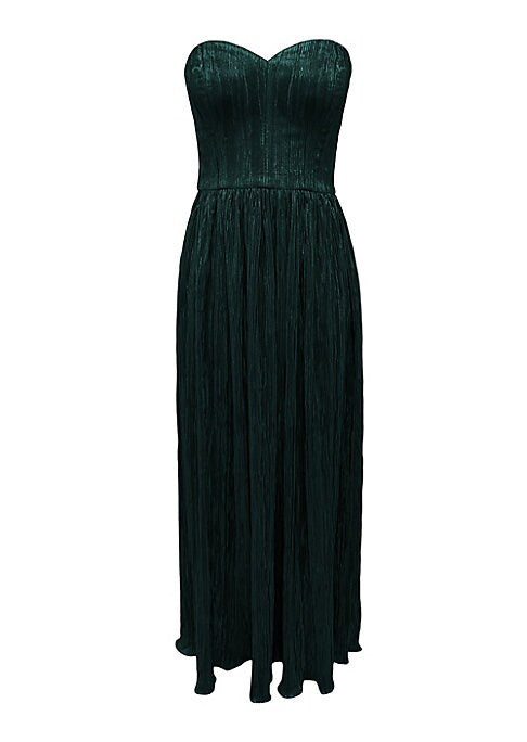 Sweetheart Plissé Evening Dress