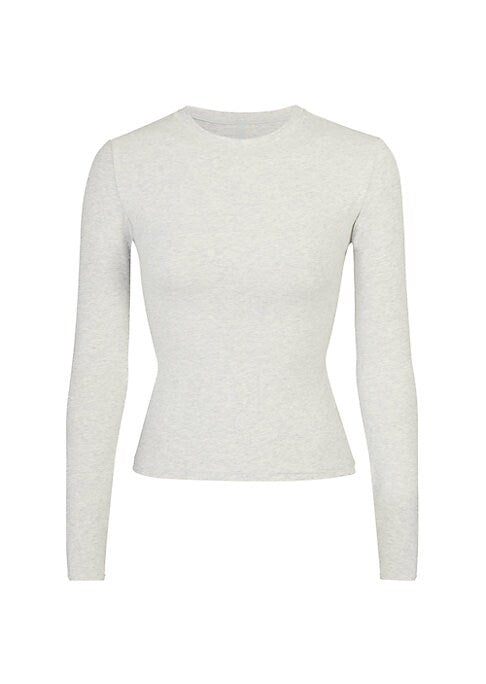 Cozy Contrast Long Sleeve Top