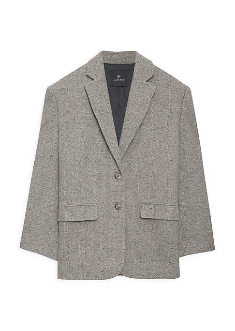 Herringbone Chic Blazer