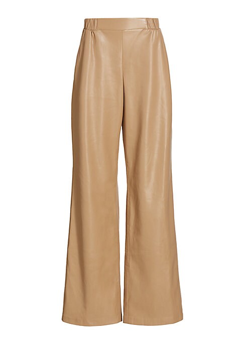 Chic Faux Leather Trousers