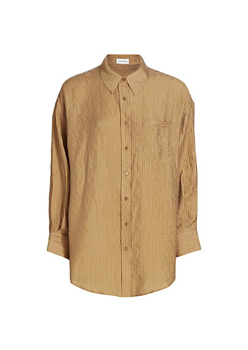 Textured Button-Up Shirt