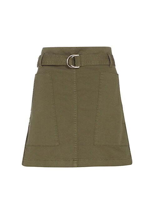 Utility Twill Miniskirt
