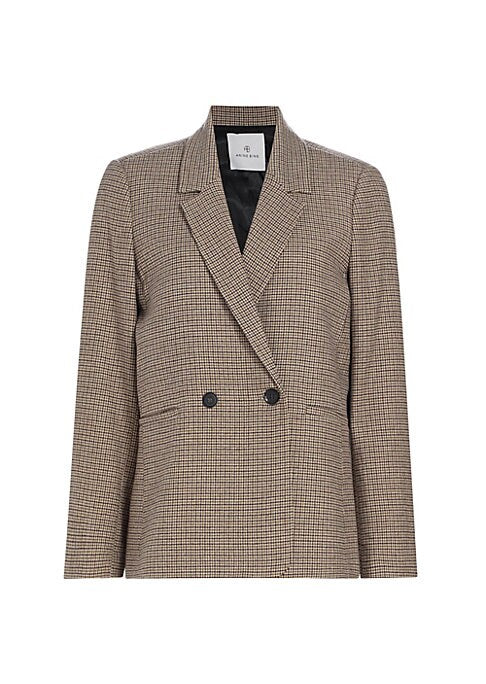 Chic Houndstooth Blazer