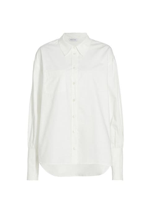 Loose Cotton Button-Up