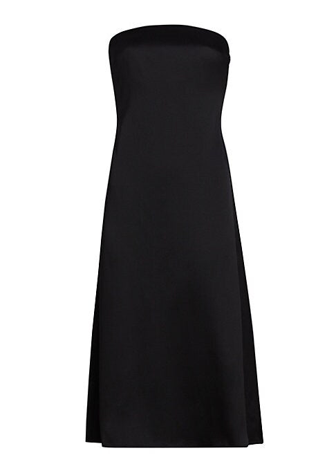 Silk A-Line Midi Dress