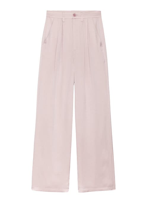 Silk High-Rise Trousers