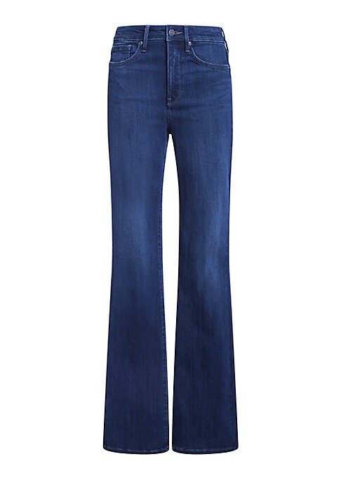 Whiskered Boot-Cut Jeans