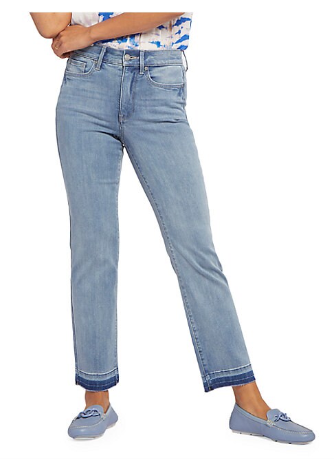 Release Hem Straight Jeans