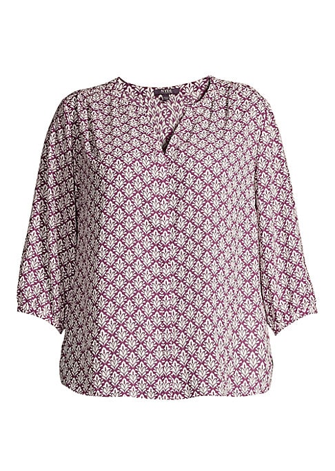 Botanical V-Neck Blouse