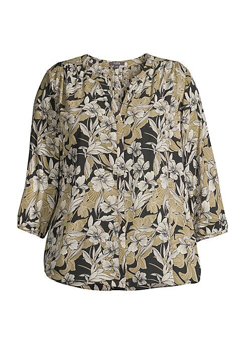 Botanical V-Neck Blouse