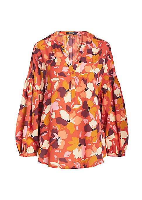 Floral V-Neck Blouse