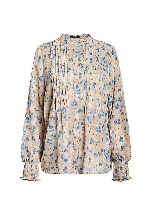 V-Neck Balloon Sleeve Top