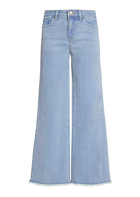 Frayed Wide-Leg Denim Pants