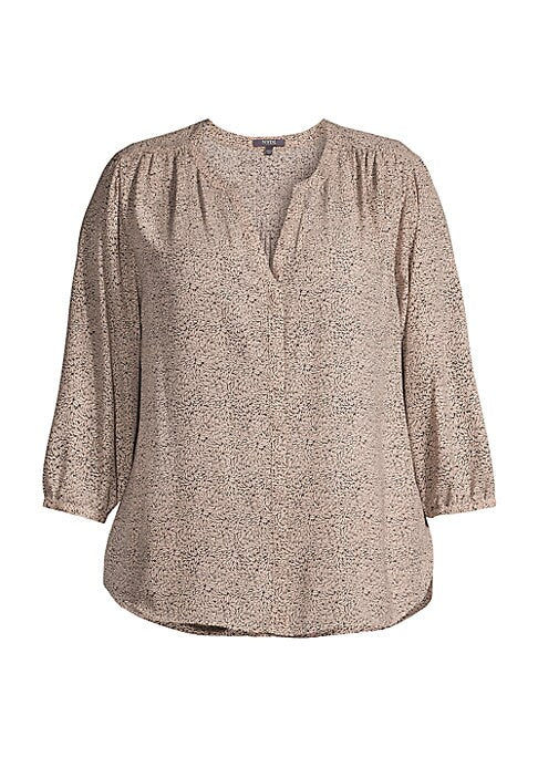 Botanical V-Neck Blouse