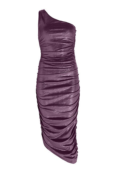 Glam Ruched Velvet Dress