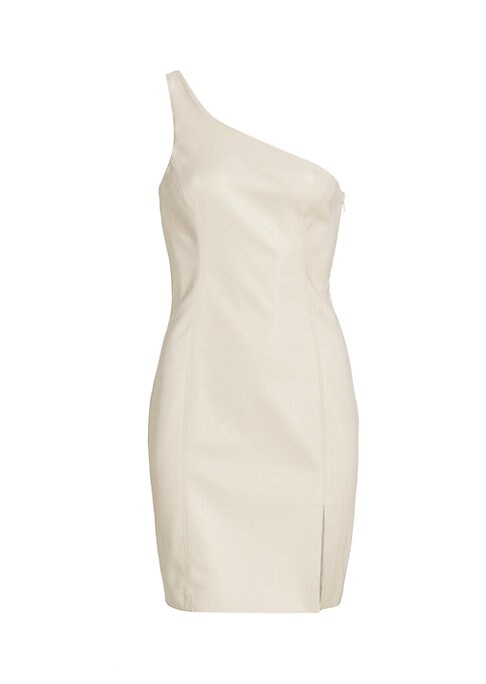 Sleek Faux Leather Dress