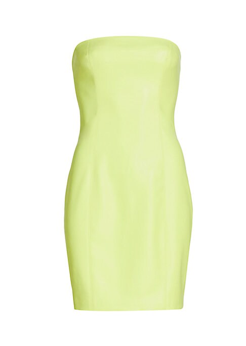 Sleek Faux Leather Dress