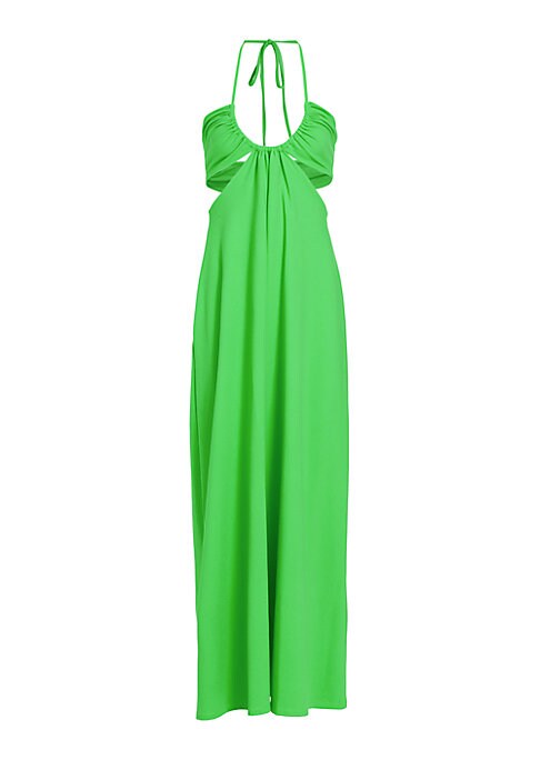 Cut-Out Halter Maxi Dress