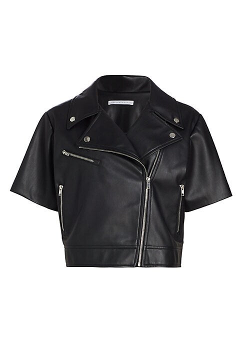 Chic Faux Leather Jacket