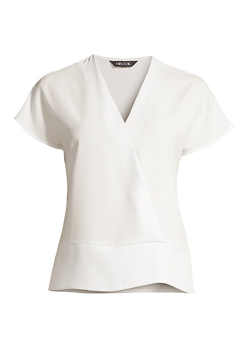 Draped V-Neck Top