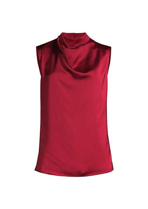 Chic Draped High Neck Blouse