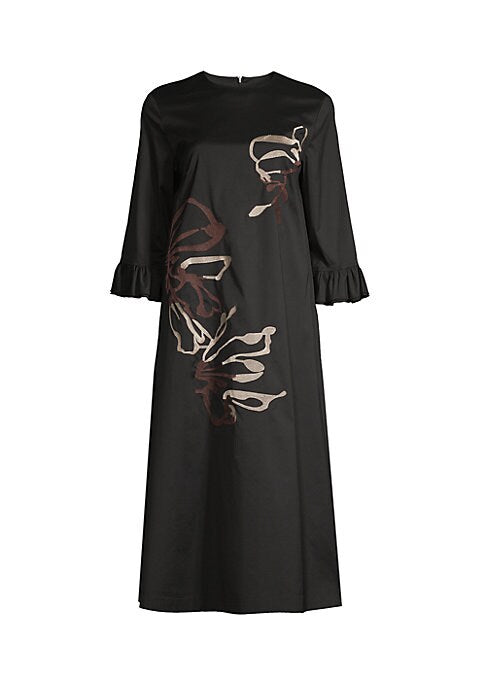 Embroidered Midi Elegance