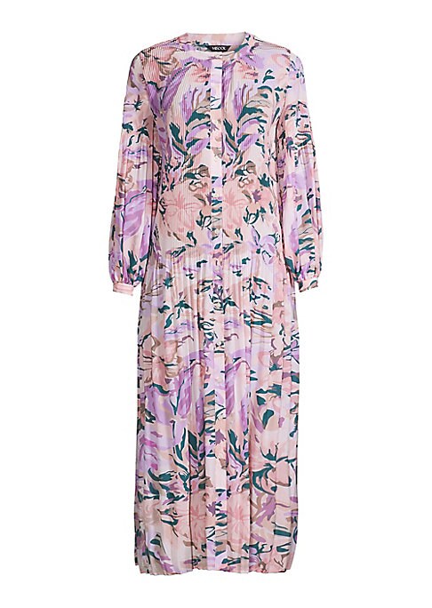 Floral Pleated Maxi Delight