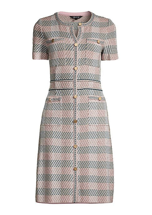 Tweed Chic Button Dress