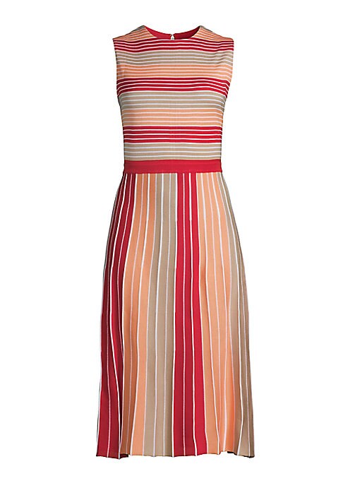 Chic Striped A-Line Dress