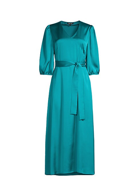Elegant Satin Midi Dress