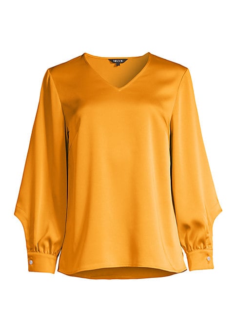 Blouson Sleeve V-Neck Top