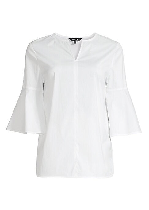 Chic Flare Cuff Blouse