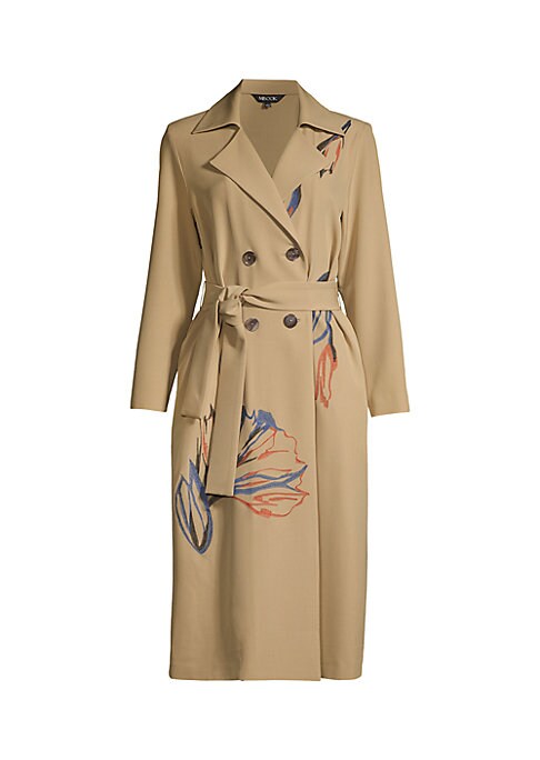 Floral Elegance Trench