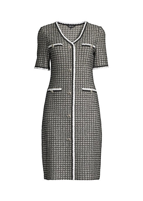 Textured V-Neck Minidress