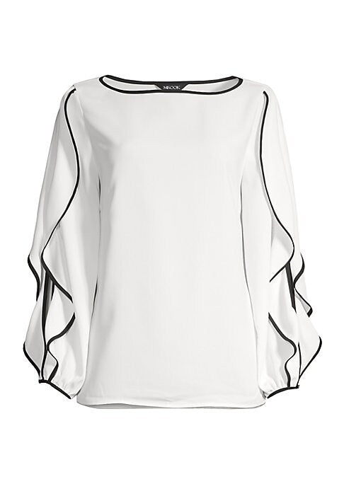 Chic Flutter Sleeve Top