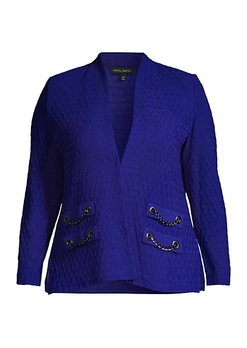 Textured Knit Elegance Jacket