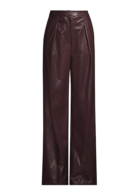 Chic Vegan Leather Trousers