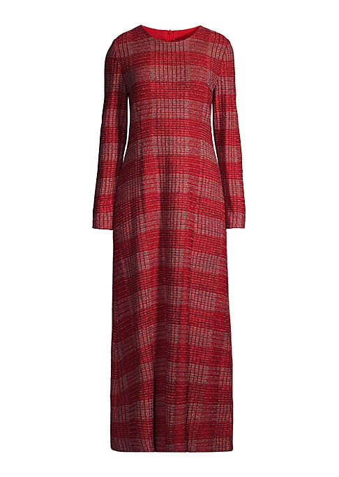 Chic Check Maxi Gown