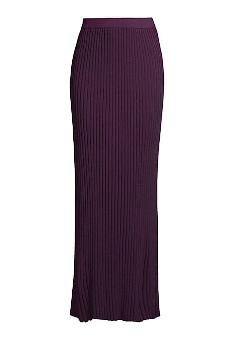 Ribbed Elegance Maxi Skirt