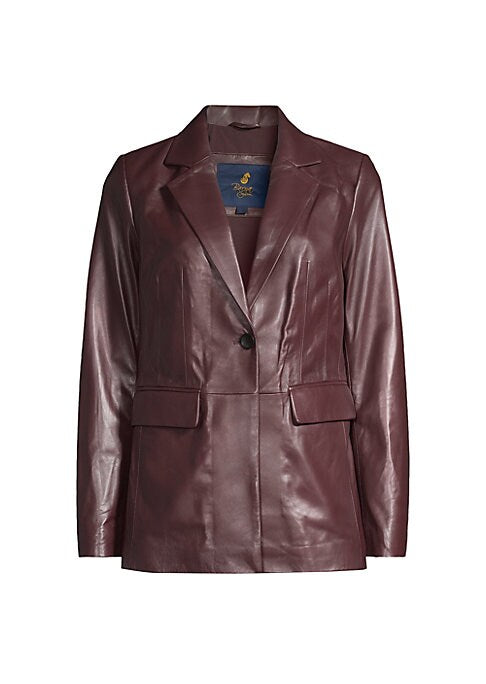 Chic Crinkled Leather Jacket